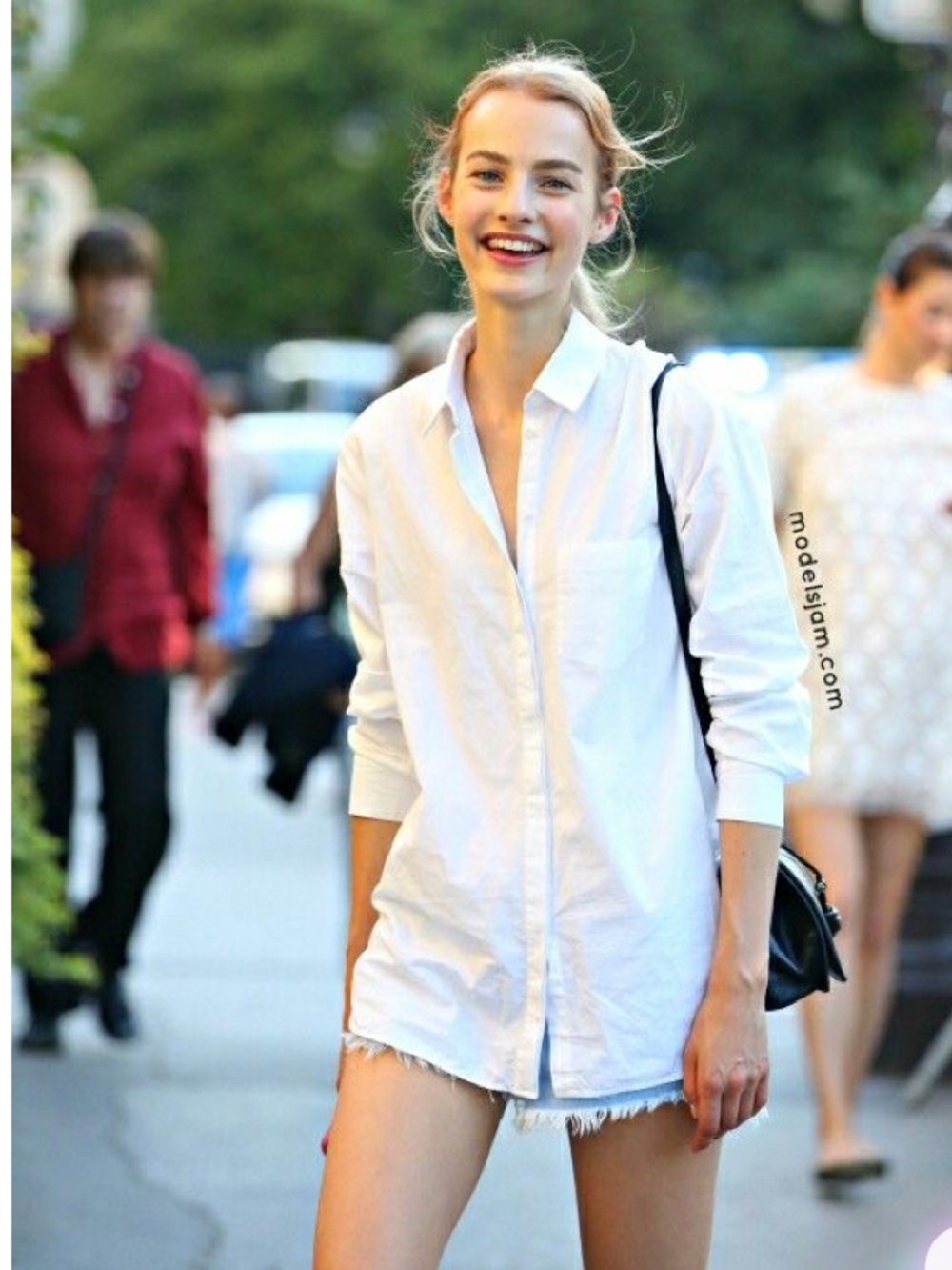 Classic Linen White Button-Down Shirt - NWT, size S/M